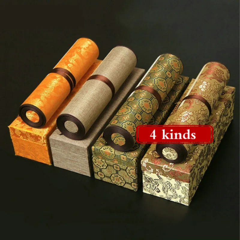 Chinese Calligraphy Painting Special Draw Axis Blank Xuan Paper Papel Arroz Raw/Half Ripe/ Ripe Rice Scroll |
