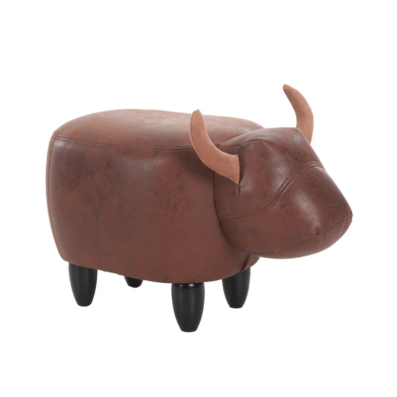 

Стул для дивана, креативный стул из цельной древесины, индивидуальный дизайн обуви, домашнее хранение животных, мультяшный стул