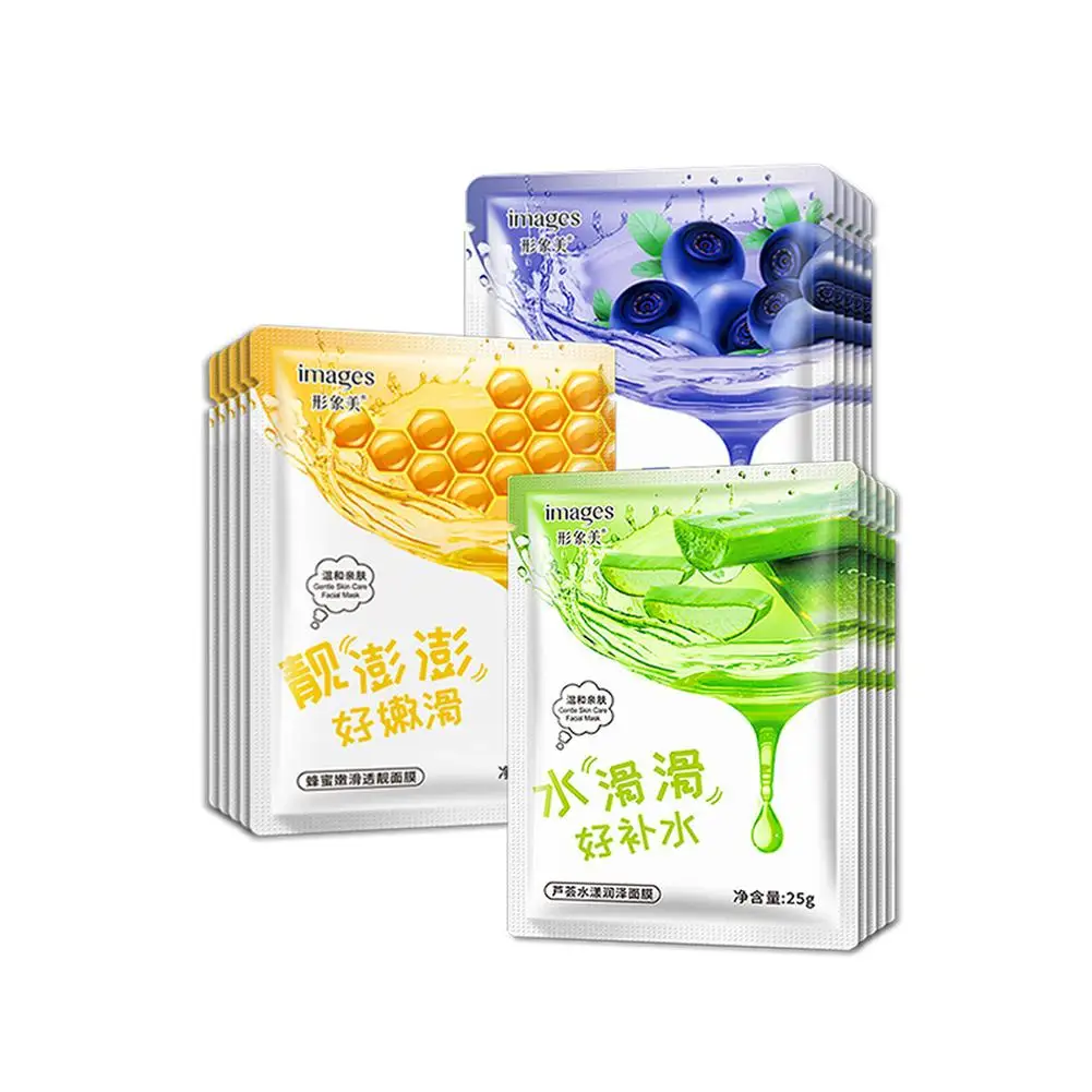 Яркий гламурный алоэ вера мед увлажняющая маска для лица нежная и гладкая чистая