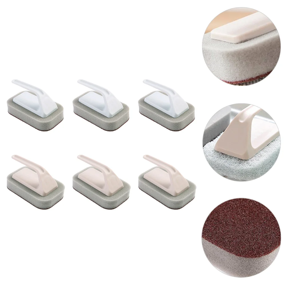 

6pcs Long Handle Cleaning Brush Kitchen Tableware Brush Handy Pot Brushes