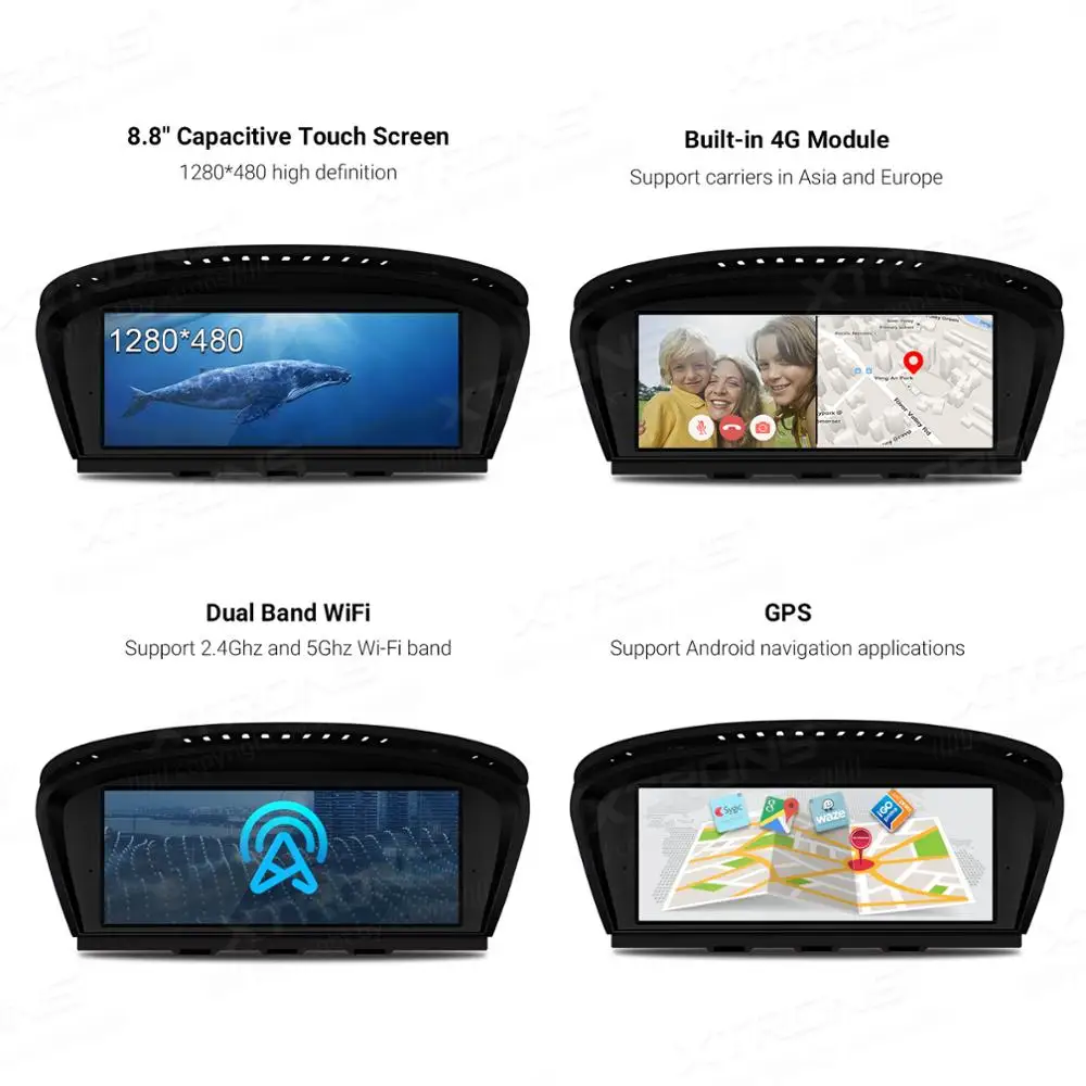 XTRONS 8 ''Android 10 0 оригинальный радио CD плеер GPS для BMW 3 серии E90 E91 E92 E93 2009 2012 CIC 5 E60 E61