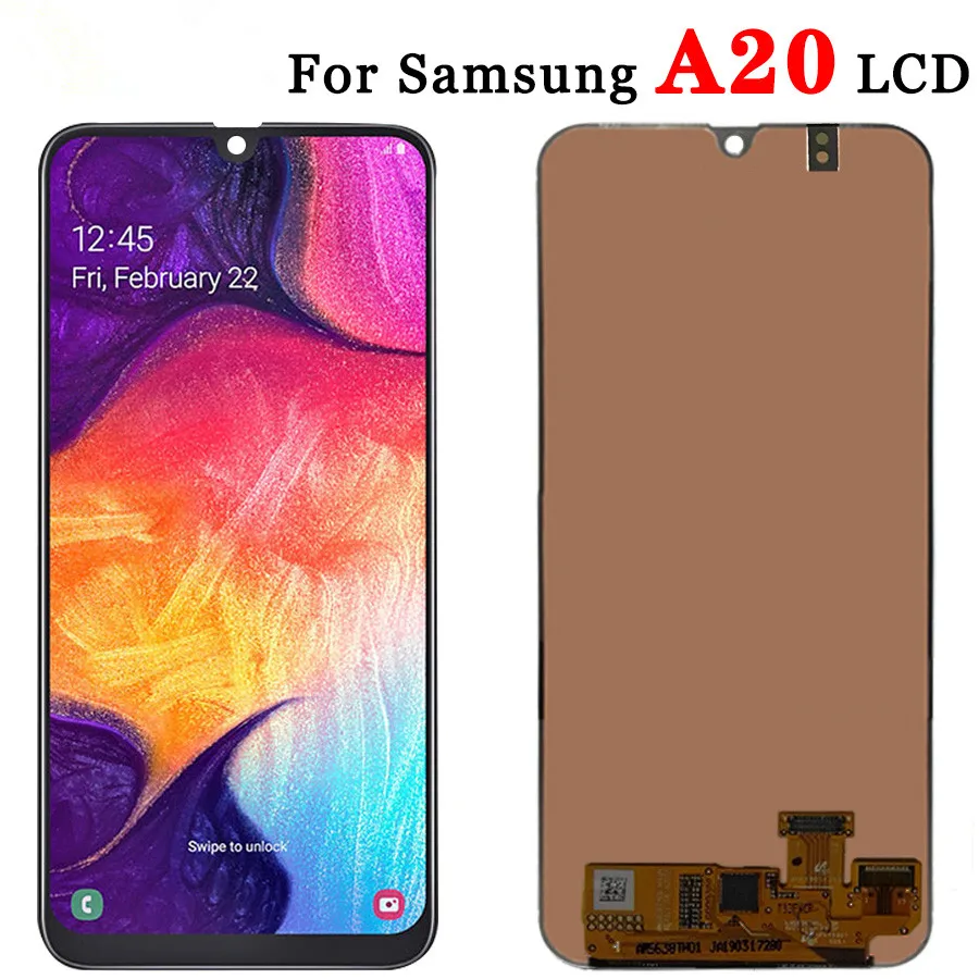 Оригинальное качество ЖК-дисплей для samsung A20 экран для A205F/DS A205FN/DS A205U A205GN/DS, A205YN, A205G/DS, A205W дигитайзер