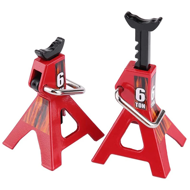 

2Pcs Jack Stand, Metal Jack Stands Repairing Tool for D90 CC01 SCX10 Wraith TRAXXAS RC Truck