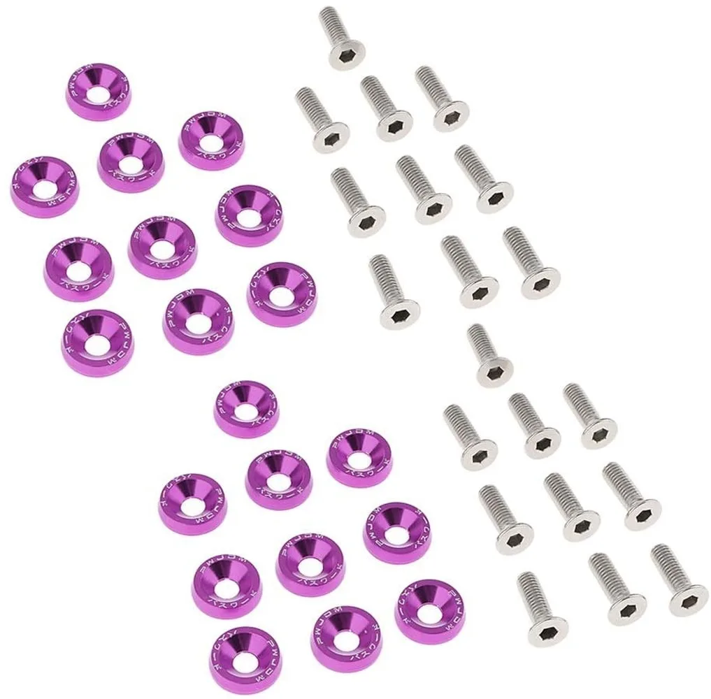 6 мм круглая головка винтовые болты прокладка шайба алюминий фиолетовый для
