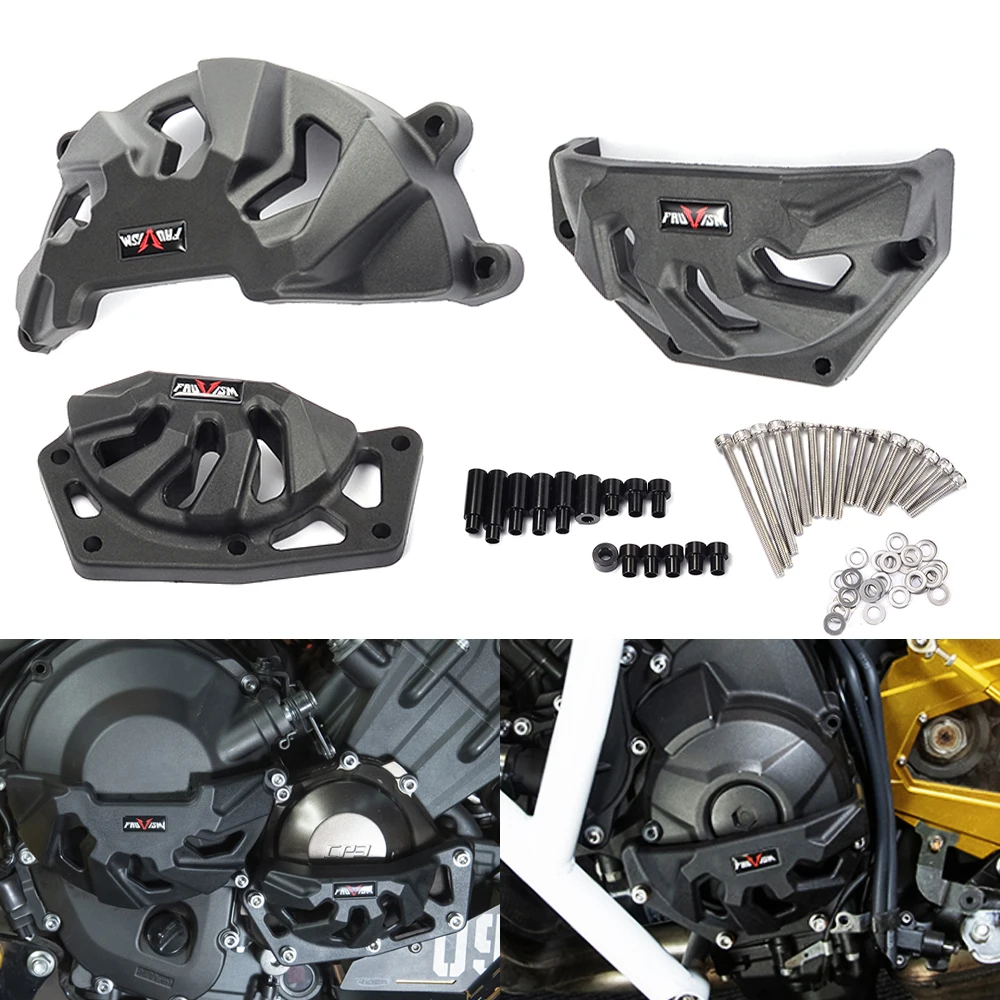 Двигатель мотоцикла статора Чехол для Yamaha MT 09 FZ FJ09 Tracer 900 XSR900 MT09 FZ09 2013 2014 2015 2016 2017 2018