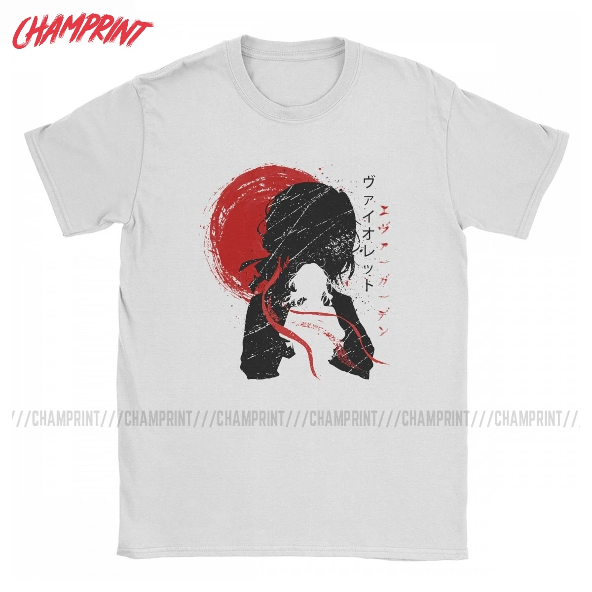 

Funny Violet Evergarden Vintage T-Shirts Men Crewneck 100% Cotton T Shirt Anime Short Sleeve Tee Shirt Plus Size Clothing