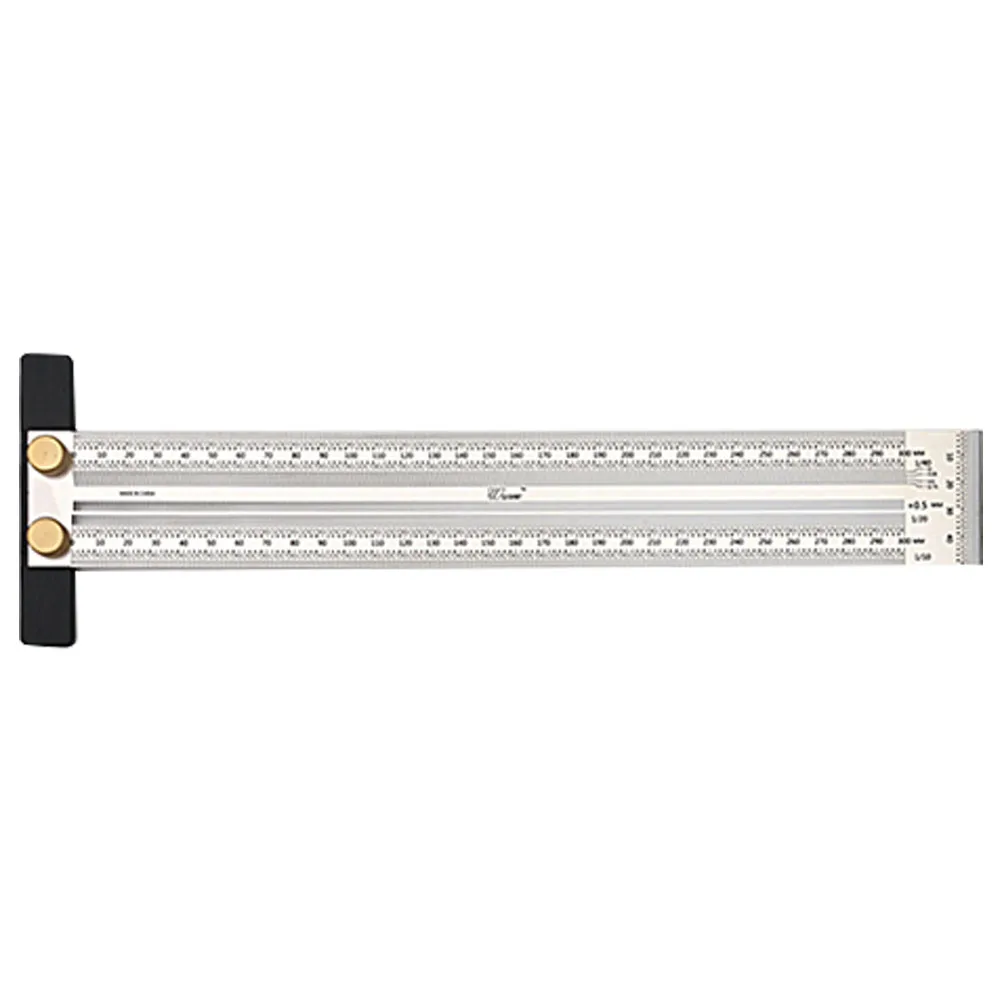 

Right Angle Carpenter Ruler With Holes Steel Wood Working Home Marking Drawing Measurement Durable Straight Line Practical