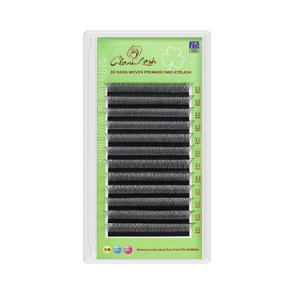 Накладные ресницы GLAMLASH W в форме 3D готовые объемные Style удобные нового объема
