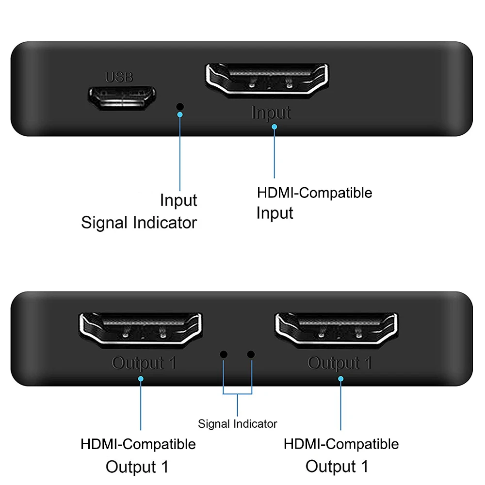 HDMI совместимый разветвитель адаптер 4K PS4 TV Box ПК дисплей VR проектор телевизионный