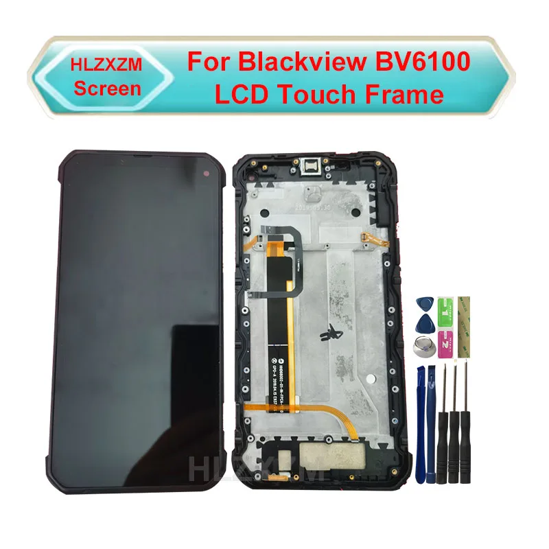 

ЖК-дисплей для Blackview BV6100 с сенсорным экраном и рамкой, дигитайзер в сборе, Замена с инструментами и наклейкой 3M