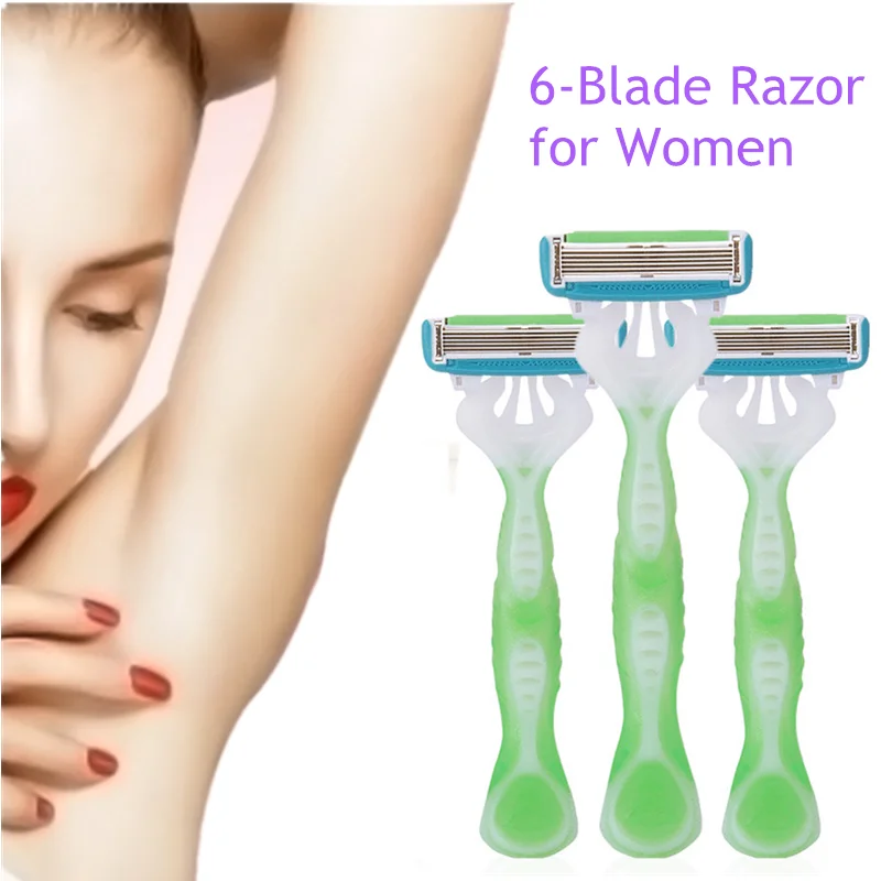 Профессиональная бритва с 6 лезвиями для женщин удобное бритье удаление волос