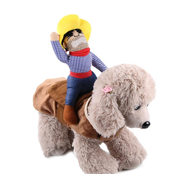 

2021 Dog Clothes Cat Riding Equipment Dress Halloween Funny Small Medium Dog Coat Clothes Role-playing Best-selling Pet Supplies