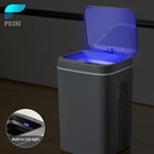 Автоматическая мусорная корзина PEISI, мусорная корзина, умная Индукционная мусорная корзина в туалете, ванной, электрический тип, сенсорное мусорное ведро, корзина для бумаги