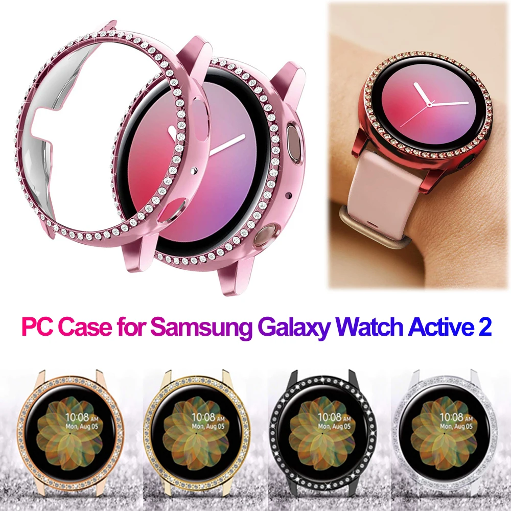 Модный жесткий поликарбонатный чехол для часов Samsung Galaxy Watch Active 2 40 мм 44 блестящий