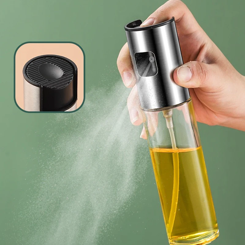 Кухонный распылитель оливкового масла из нержавеющей стали бутылка с насосом