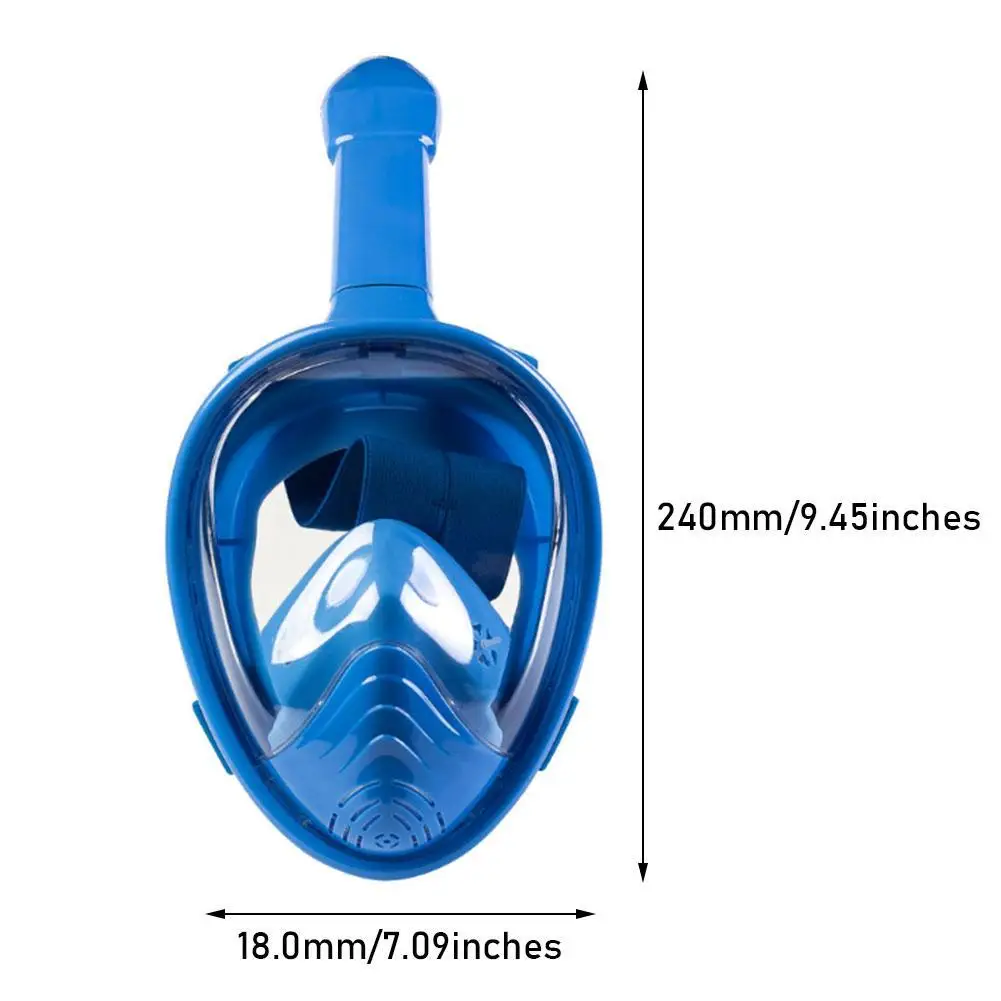 

Swimming Snorkeling Mask Children Full Face Snorkel Diving Mask Underwater Diving Anti-fog And Waterproof Snorkeling Mask