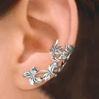 leaves clip on earrings ear cuff for women girl lady without piercing earring jewelry