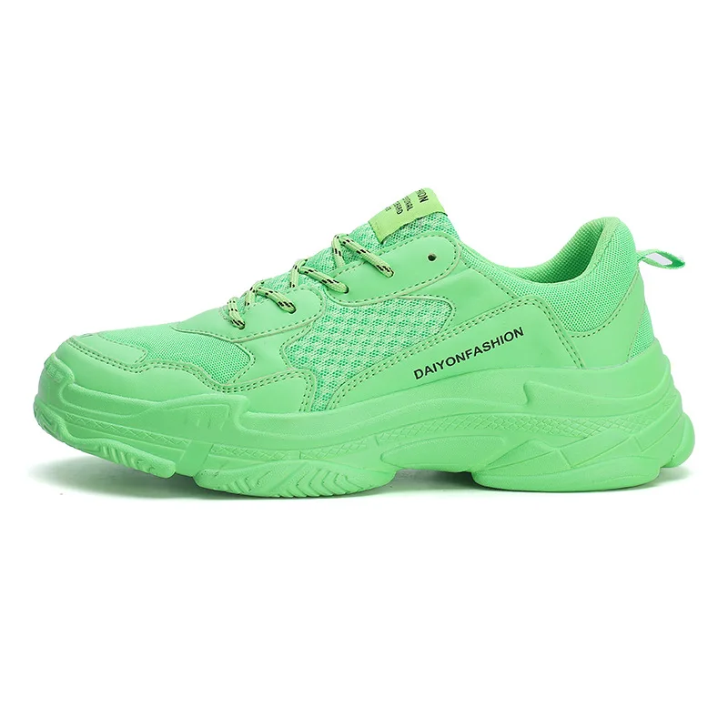 

Men's Vulcanized Sports Shoes Korean Fashion Sports Casual Men's Spring and Autumn Green Shoes Orange Men's Casual Shoes