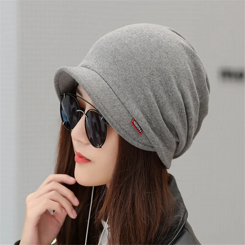 Женская Вязаная Шапка бини однотонная Повседневная вязаная шапка на весну и
