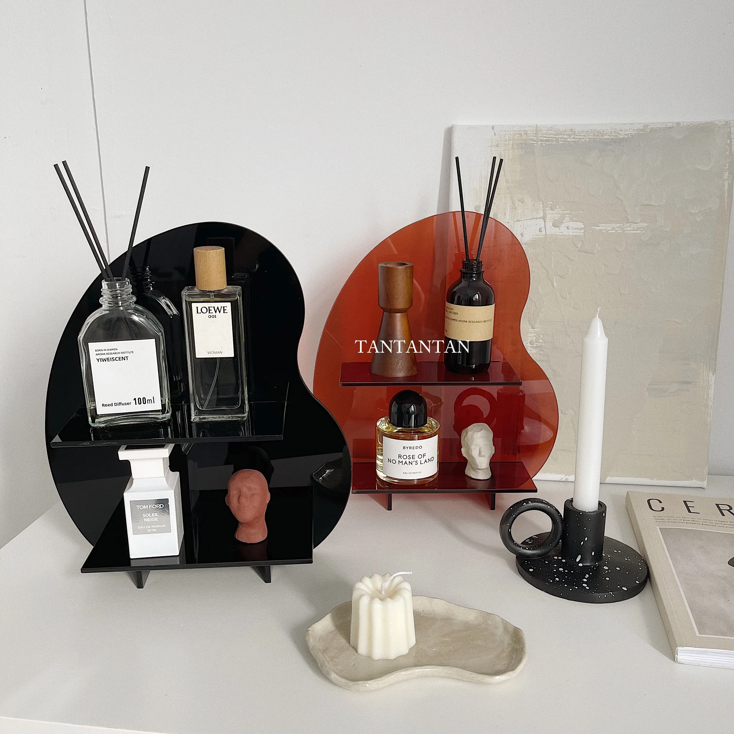 

Мягкая акриловая настольная стойка для хранения косметики, украшение для хранения