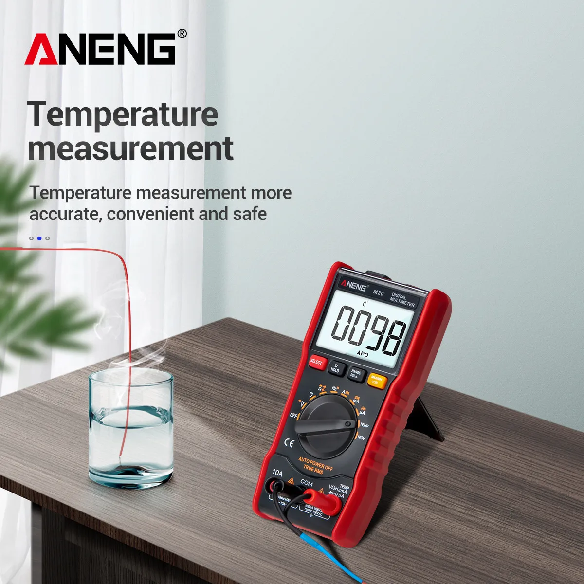 ANENG M20 мультиметр цифровой тестер 6000 отсчетов digital multimeter цифровой Мультиметр токовые клещи transistor tester esr тестер транзисторов амперметр автоматический dc dc мультиметры цифровые конденсатор тестор