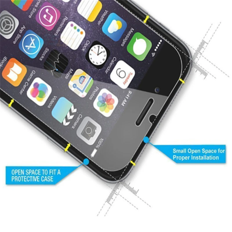 Идеальное качество премиум класса закаленное Стекло на Apple iPhone 6S плюс Экран