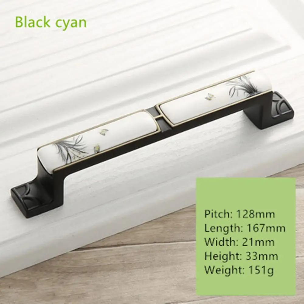 Золотистая керамическая ручка Европейский ящик для шкафа мебельная фурнитура