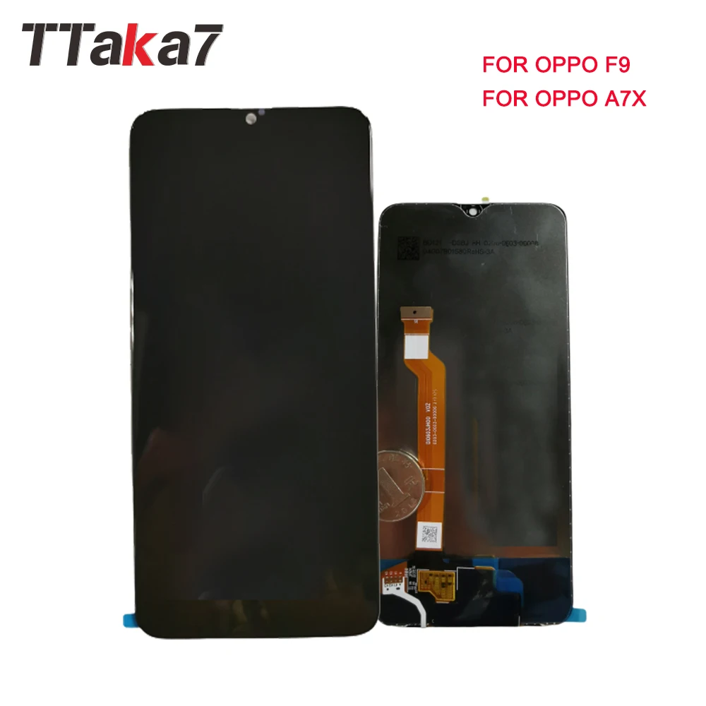 6 3 дюймов Новый Полный ЖК дисплей для OPPO F9/OPPO A7X кодирующий преобразователь