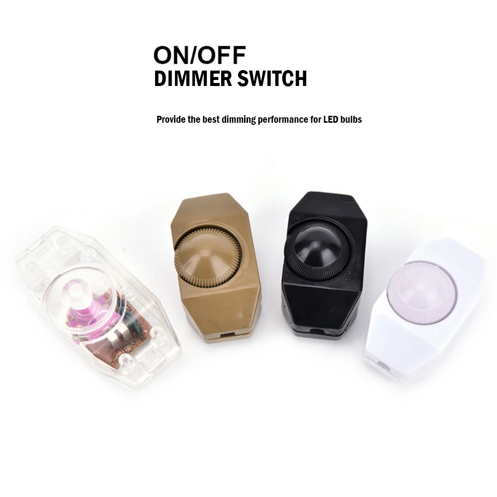 Диммер для напольной лампы 220 В монохромный с ручкой