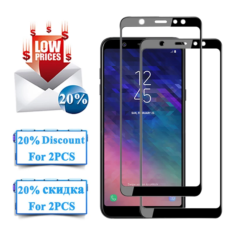 Защитное стекло для samsung galaxy a6 plus 2018 закаленное sansung gallery 6a защита экрана a6plus