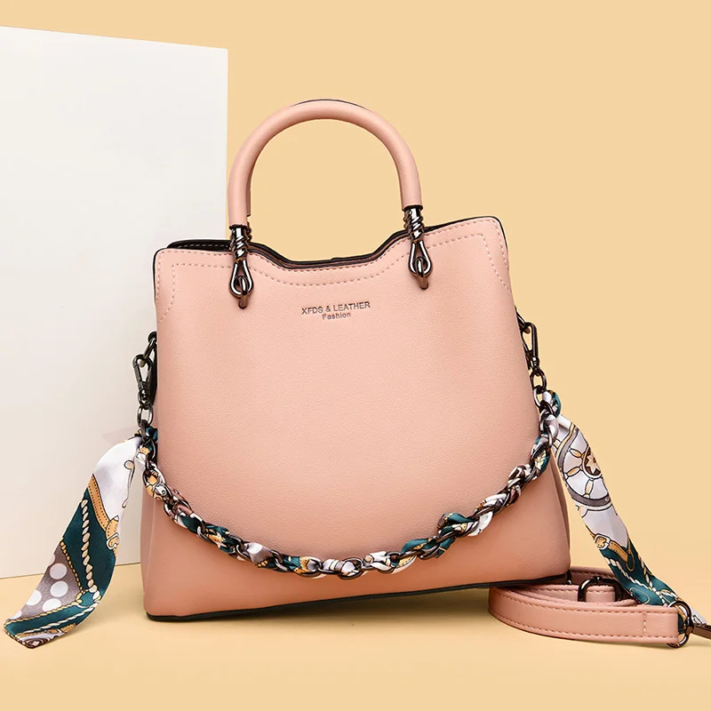 Модная сумка через плечо качественные кожаные женские сумки Большая