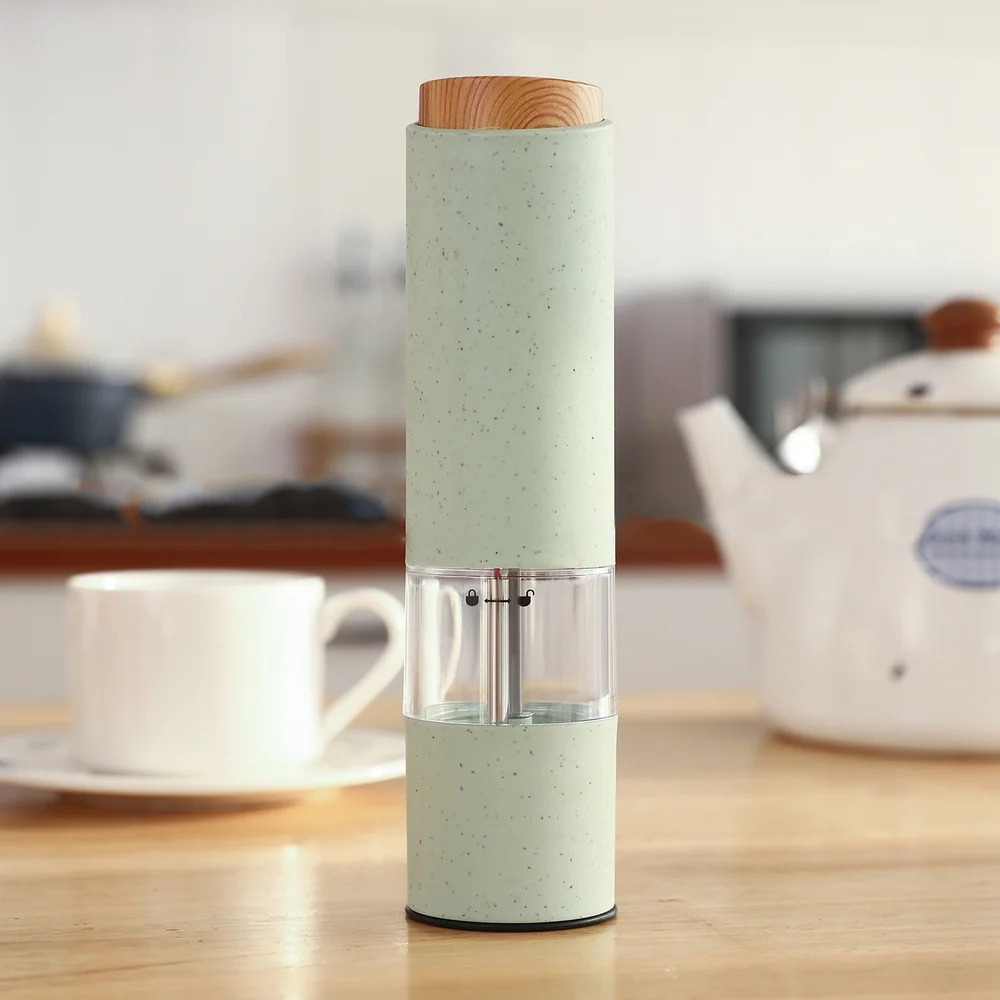 

Electric Salt Pepper Grinder Adjustable Plastic Automatic Kitchen Grinder Gadget Set Easy To Disassemble and Clean