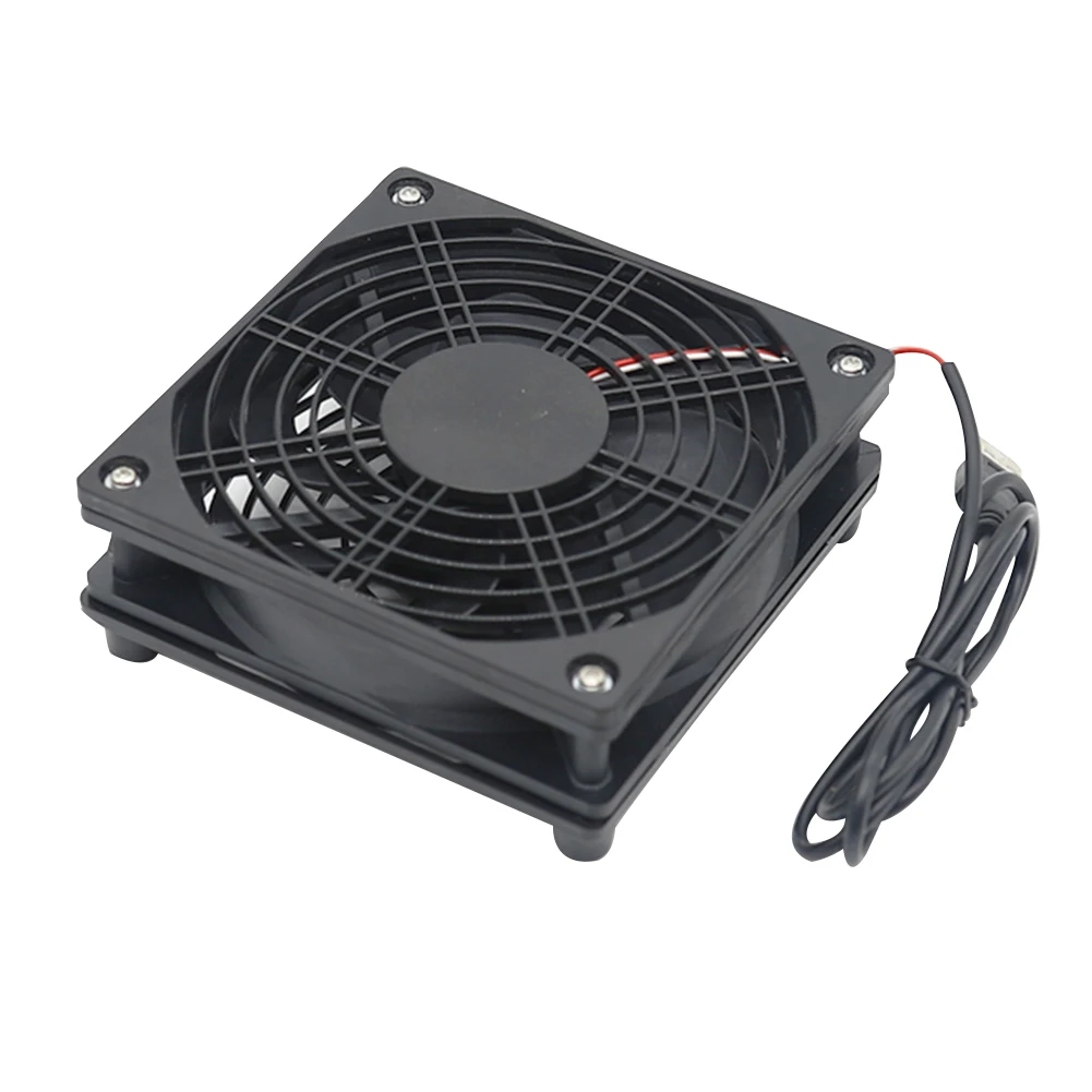 

Silent Big Airflow For Router TV Box Cooling Fan DIY 5v Electronic Equipment USB Power Portable PC Cooler 120mm Universal