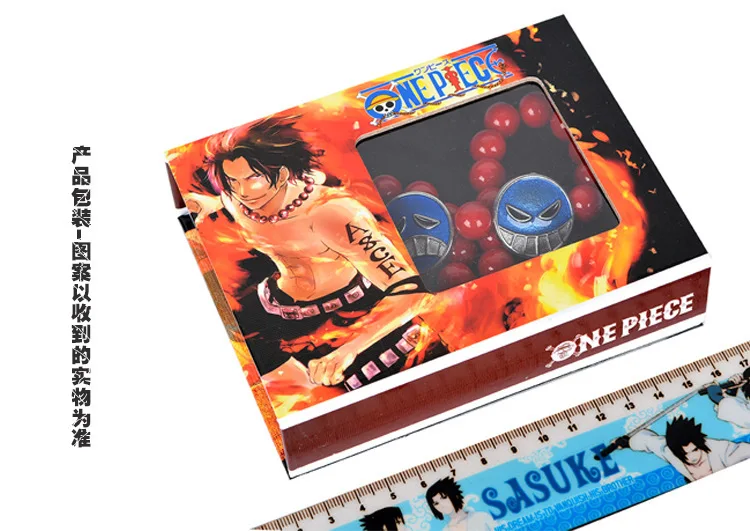Аниме One Piece Portgas D Ace Luffy модные ювелирные изделия Чокер бусины ожерелье в коробке