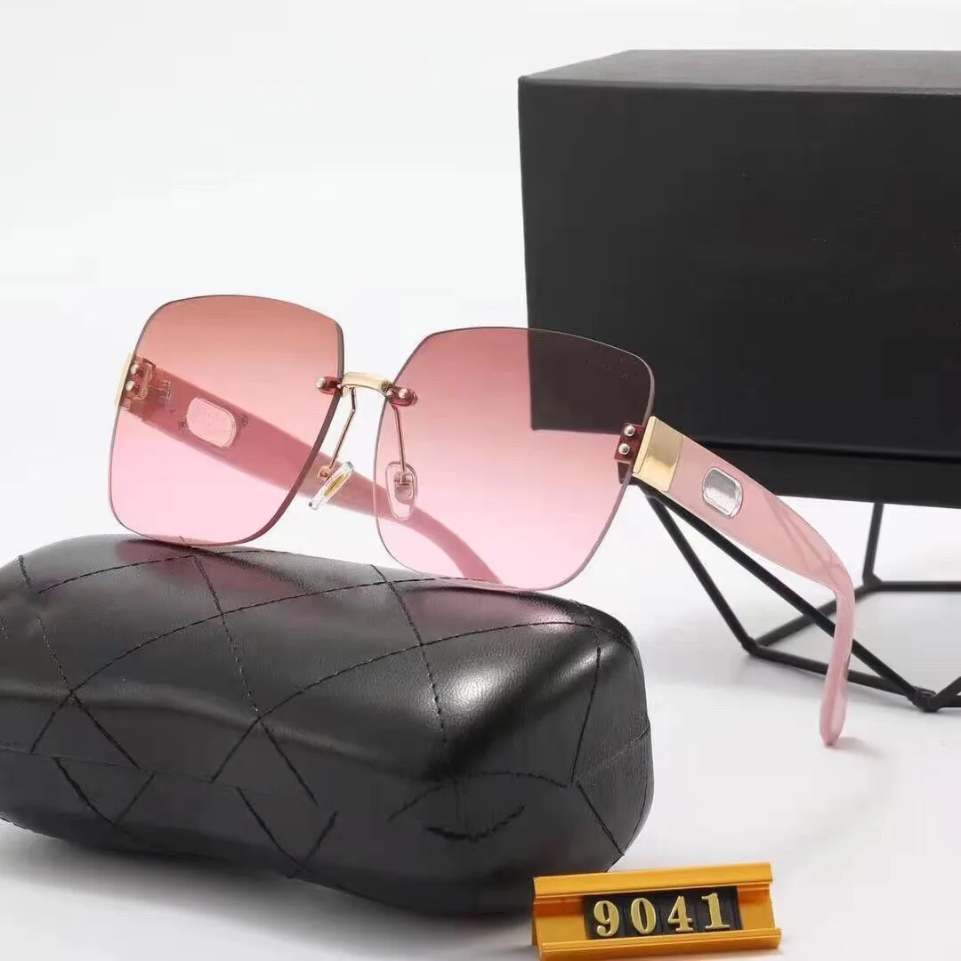 

Original Brand Oversized Polarized Sunglasses Women Men Vintage UV Protection Rimless Punk Shades Glasses Driving Eyerwear Gift