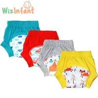 potty training pants for infant baby cloth nappywaterproof pul and 2 layers microfiber in the middle