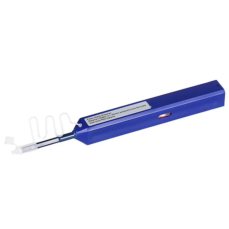 Fiber Optic Cleaning Pen Fiber Optic Bulkhead Ferrule One-click Cleaner for 1.25mm Connectors LC/ MU Connector clean