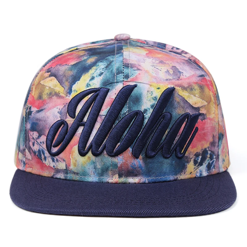 Новая плоская шапка с принтом модная в стиле хип-хоп Женская Бейсболка ALOHA