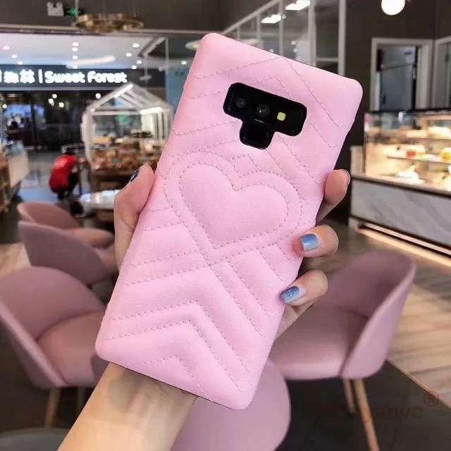 Чехол GG с сердечками для samsung S10 S8 S9 Plus Note 8 9, чехол для телефона s - Цвет: Pink