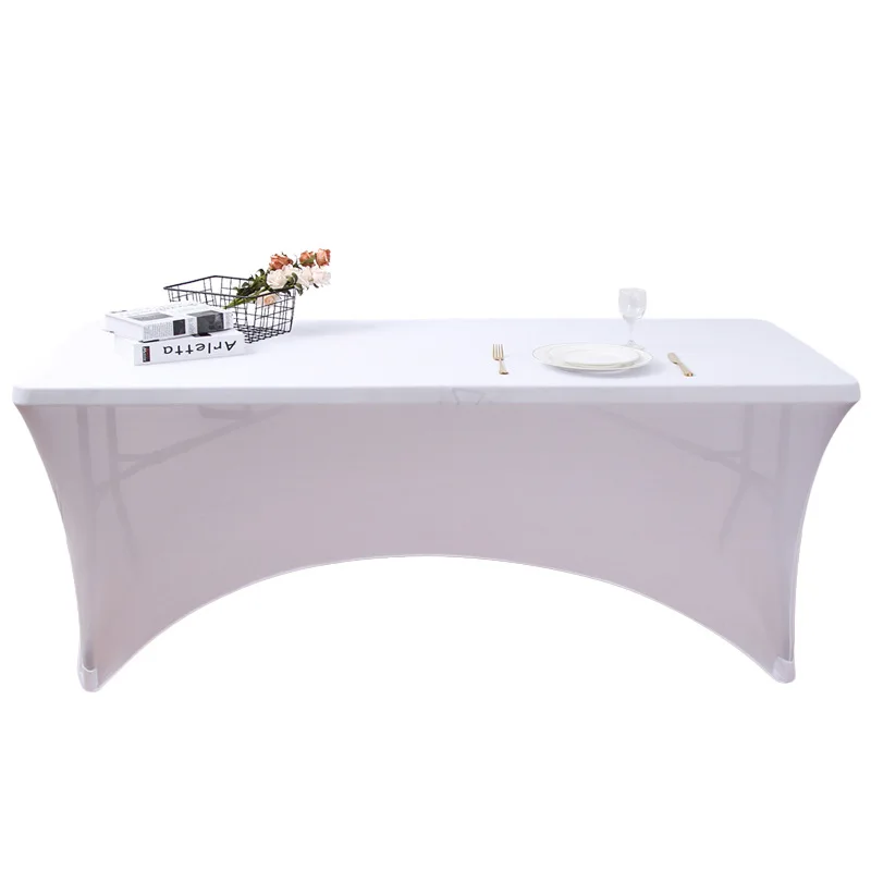 

Beauty Salon Massage Elastic Bed Cover High Stretch Wedding Hotel Birthday Table Cover Buffet Cloth Table Set Tablecloth Deco
