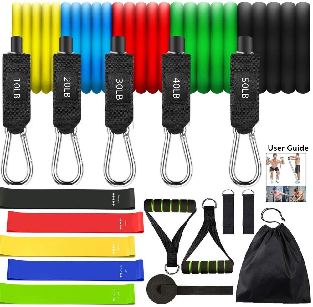 

Комплект эластичных лент, комплект из 16 предметов, 150 фунтов, с дверными анкерными ручками, для занятий спортом