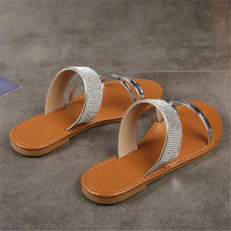 

Large size flat-bottomed women's slippers 2021 summer new casual fashion slides womens shoes platform sandals women beach shoes