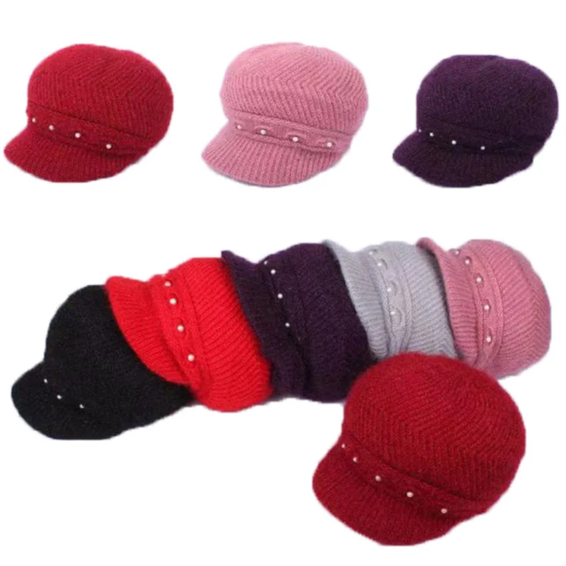 

Осенне-зимняя вязаная шапка для женщин 2021 модная женская бархатная двухслойная Теплая Шапка-бини уличные шапочки с капюшоном Z110