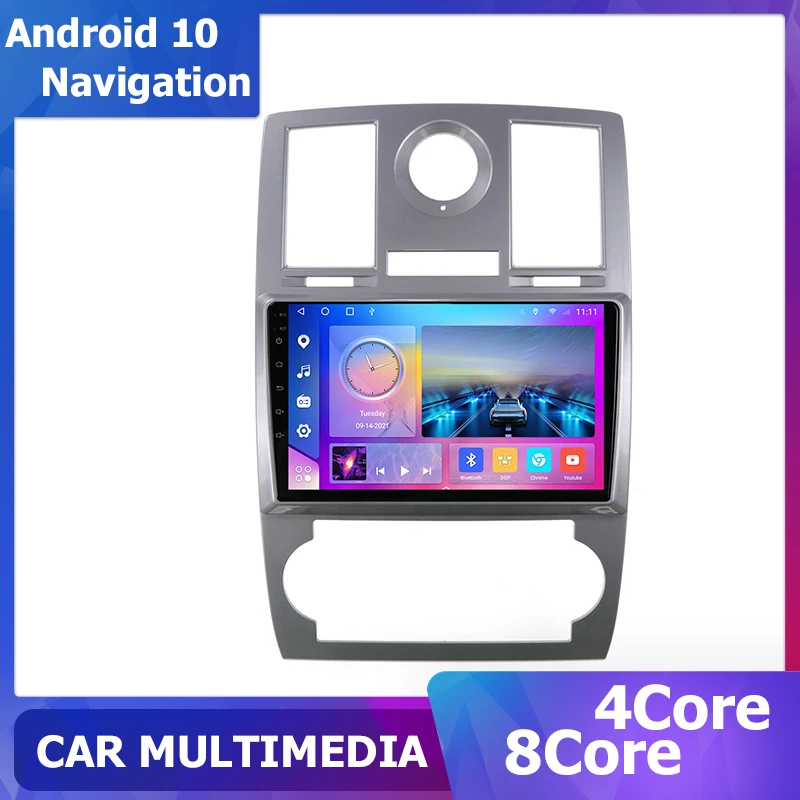 

Navigation GPS 9 inch Android for Chrysler 300C Jeep Dodge 2004-2014 Sat Navi 6+128G Multimedia player carplay 2Din DSP 1280*720