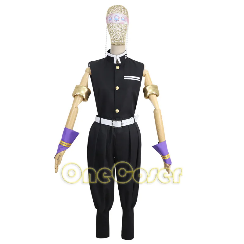 Uzui Tengen Uniform Cosplay Costume Anime Demon Slayer:Kimetsu No Yaiba Sound Hashira Japanese Kimono Wig Headwear Halloween |