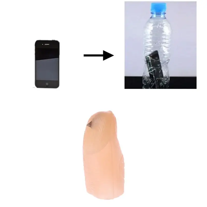 Волшебники палец трюк Иллюзия мобильный телефон в бутылка крупным планом Новый |