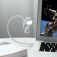 spaceman astronaut led flexible usb light for laptop pc notebook usb reading light lamp