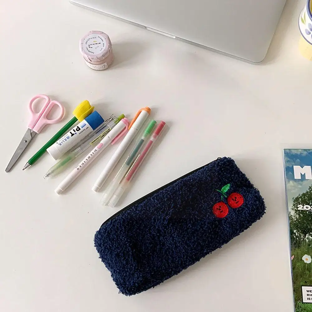 

Cute Plush Pencil Bag Girl Cosmetics School Supplies Bag Gift Kawaii Storage For Children Stationery O8U3