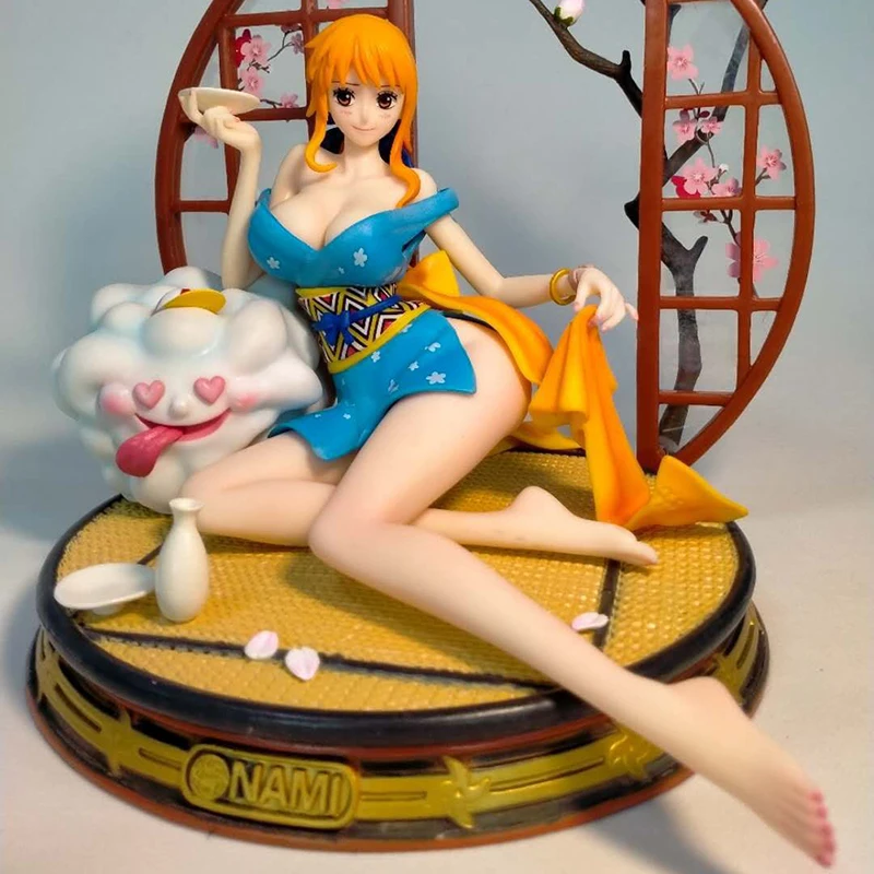 

26cm One Piece Anime Sexy Girls PVC Action Figure Wano Nami Kimono Ver. GK Figure Statue Collectible Model Toys for Boys Gifts