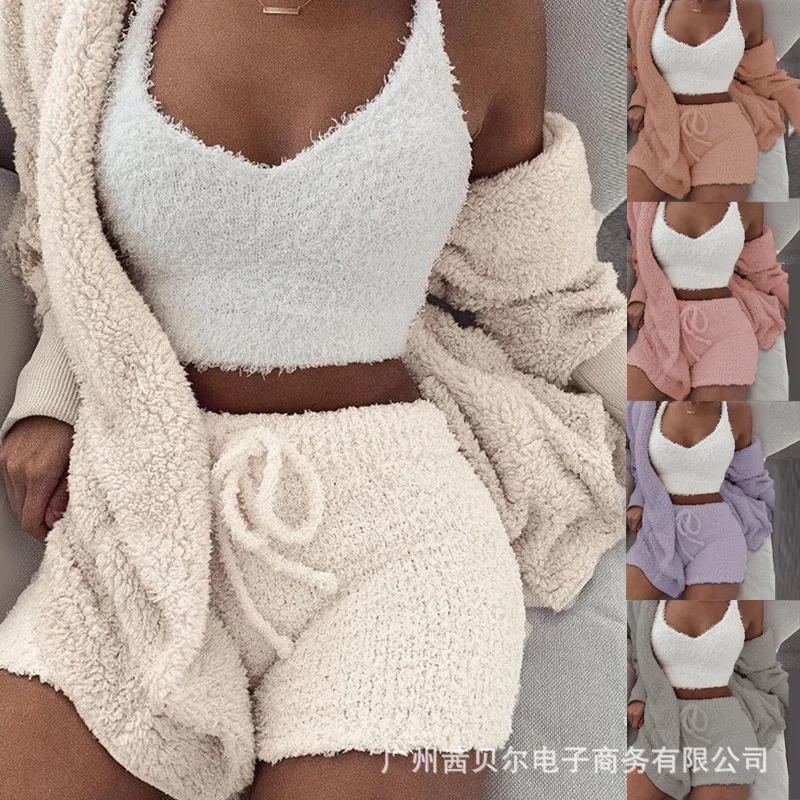 

2 Piece Shorts Set Women 2021 New Leisure Sports Two Piece Long Sleeve Jacket + Shorts Set